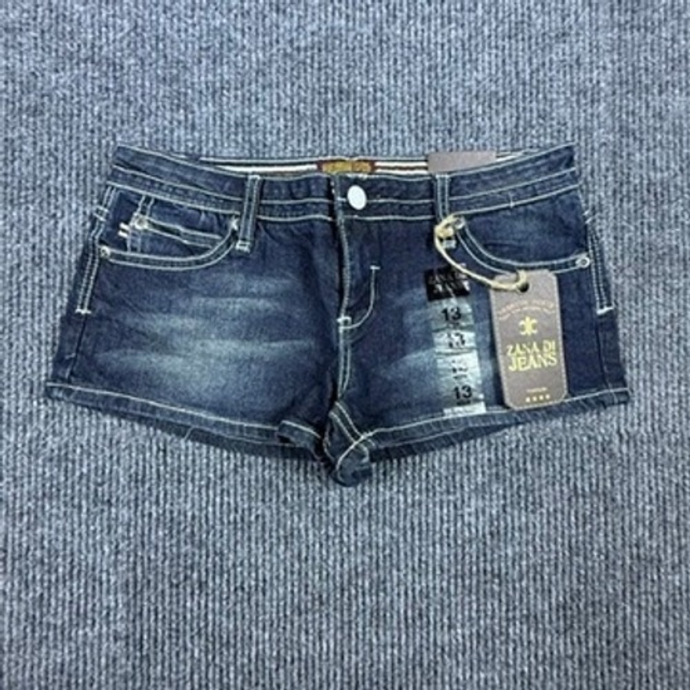 Zana Di Jeans Womens Dark Wash Denim Shorts JS2964S4 Size 13 NWT